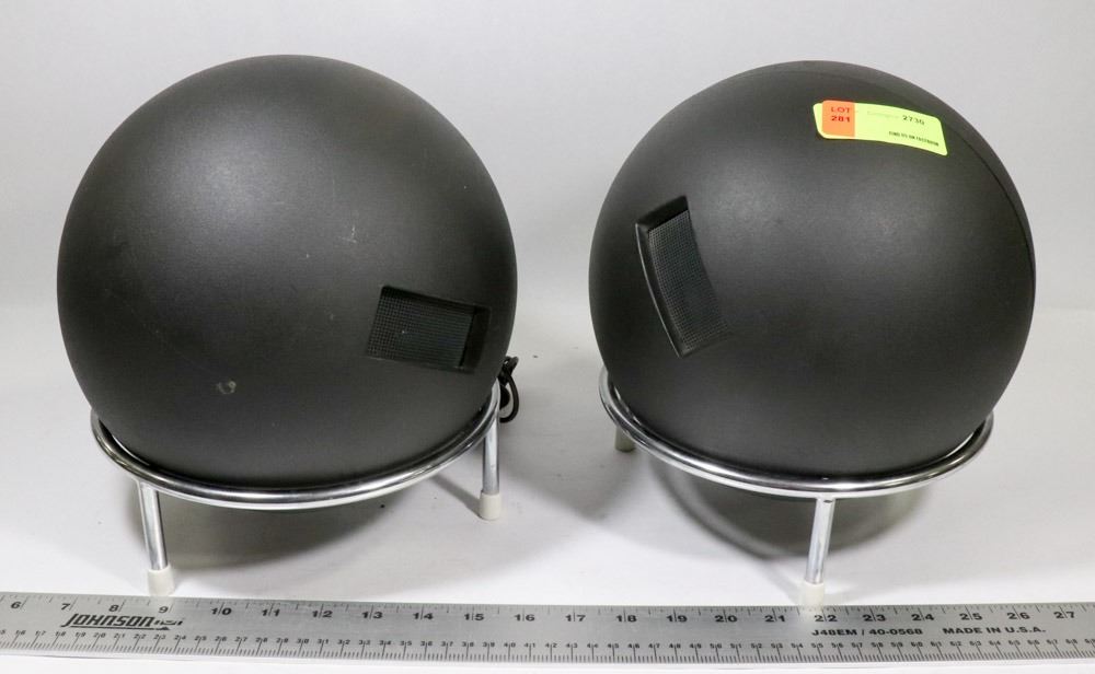 vintage round speakers