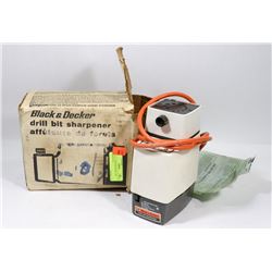 BLACK AND DECKER DRILL BIT SHARPENER.