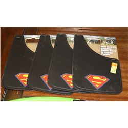 SET OF 4 SUPERMAN MUD FLAPS