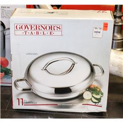 11" GOVERNORS TABLE CASSEROLE PAN W/LID