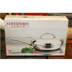 11" GOVERNORS TABLE FRENCH SKILLET W/LID