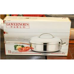 11" GOVERNORS TABLE SAUTE PAN W/LID