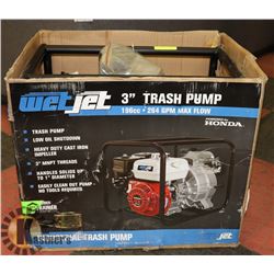 NEW 3" TRASH WATER PUMP WITH 196CC HONDA GX200