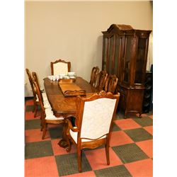 DINING ROOM SET INCLUDING 8 CHAIRS, DINING ROOM