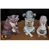Image 1 : 3 GARDEN ORNAMENTS-FOX, SQUIRREL & GIRL WITH