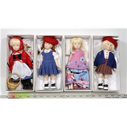 LOT OF 4 MACIAK DOLLS INCL 2008 LITTLE RED RIDING