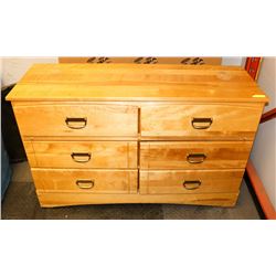 6 DRAWER WOOD DRESSER