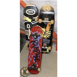 3 SKATEBOARDS