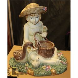 CHILD GARDEN ORNAMENT 14" TALL