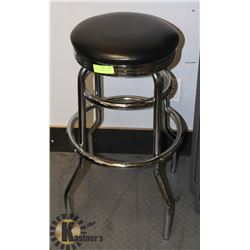 MAN CAVE CHROME BAR STOOL