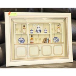 SHADOWBOX HUTCH WALL HANGING