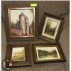 Image 1 : SET OF 4 ESTATE OIL ON CANVAS PAINTINGS.