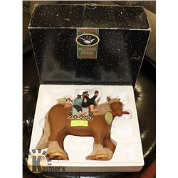 WILLIRAYE STUDIO "COUNTY TAXI" CERAMIC ORNAMENT