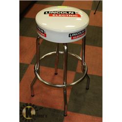 WHITE LINCOLN ELECTRIC BAR STOOL
