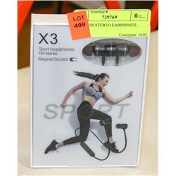 WIRELESS STEREO EARPHONES.