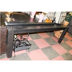 BLACKWOOD KITCHEN TABLE, 84.5"X42.5"X30".