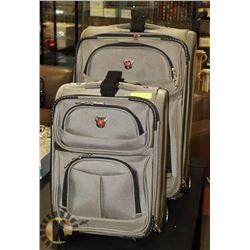 PAIR OF SWISS GEAR LUGGAGE.
