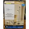 Image 1 : NEW MAINSTAYS BLACK FINISH FLOOR LAMP WITH