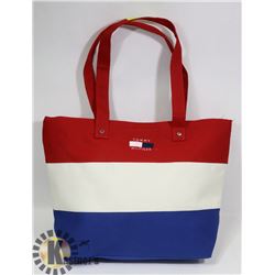 TOMMY HILFIGER REPLICA RED, BLUE, WHITE PURSE
