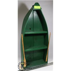 DECORATIVE BOAT WALL SHELF UNIT