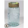 Image 1 : BLUE CROWN CANNING JAR.
