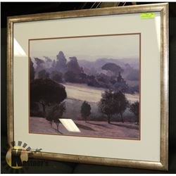 "SUNRISE ORCHARD" BY KENT LOVELACE, 35 X 31 WATER