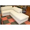 Image 1 : MODERN BEIGE CORNER SECTIONAL (NEEDS CLEANING)
