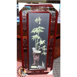 3D GLASS ORIENTAL STYLE FRAMED PICTURE