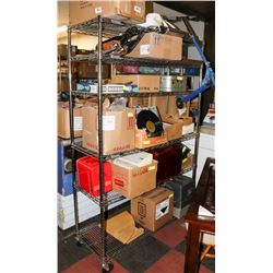 METRO RACK OF UNCLAIMED MERCHANDISE