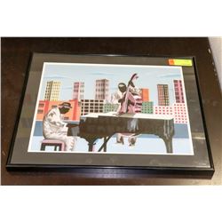 MODERN SIGNED WOODVILLE PRINT