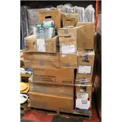 PALLET WITH PLUMBING ITEMS MAINLY SINKS AND TOILET