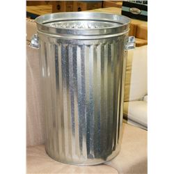 NEW STAINLESS STEEL GARBAGE CAN