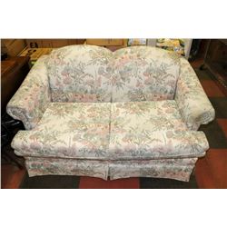 NEWLY RECOVERED FLORAL 59" LOVESEAT