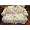 Image 1 : NEWLY RECOVERED FLORAL 59" LOVESEAT