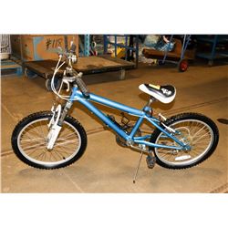 BLUE KIDS BIKE 20" TIRES.