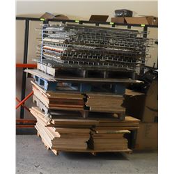 TRIPLE STACK PALLET OF PALLET RACKING WOOD AND