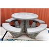 Image 1 : DAMAGED CONCRETE PICNIC TABLE AS IS