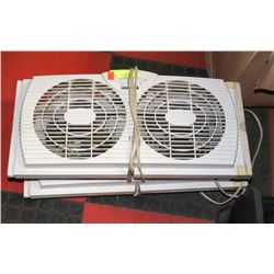 2 WINDOW FANS.