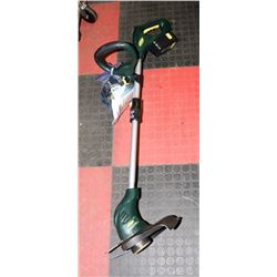YARDWORKS CORDLESS WEEDEATER WITH EXTRA STRING &