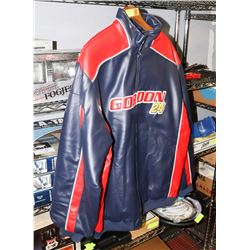 GORDON LEATHER XL RACING JACKET.