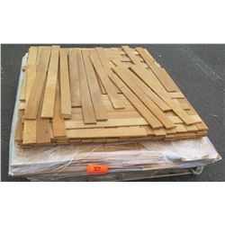 Teak Bundle: Louver Blades Approx. 150 LF, 1/4" x 1-3/4", Veneers Approx. 120 LF, 1/8" thick, 5-6" w