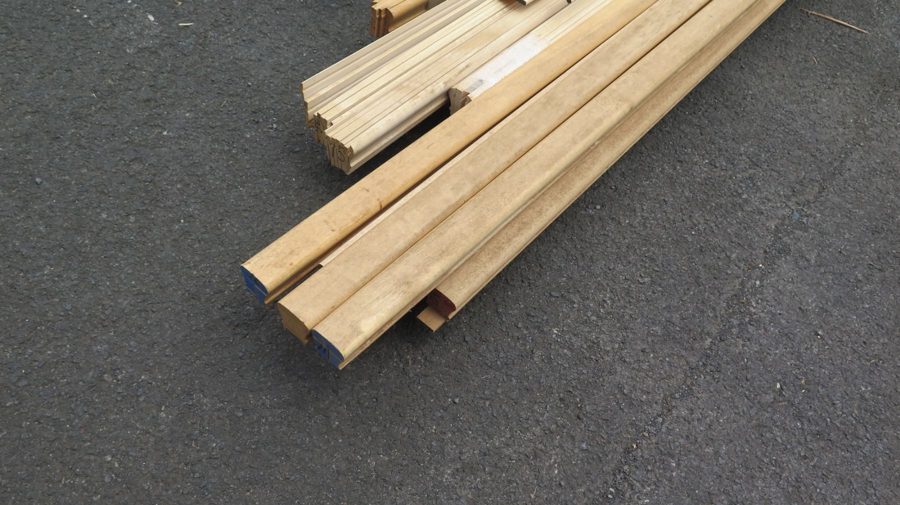Wood Bundle: Handrail 6010, Maple, Oak, Bender Rail (approx. 250 Linear Ft)