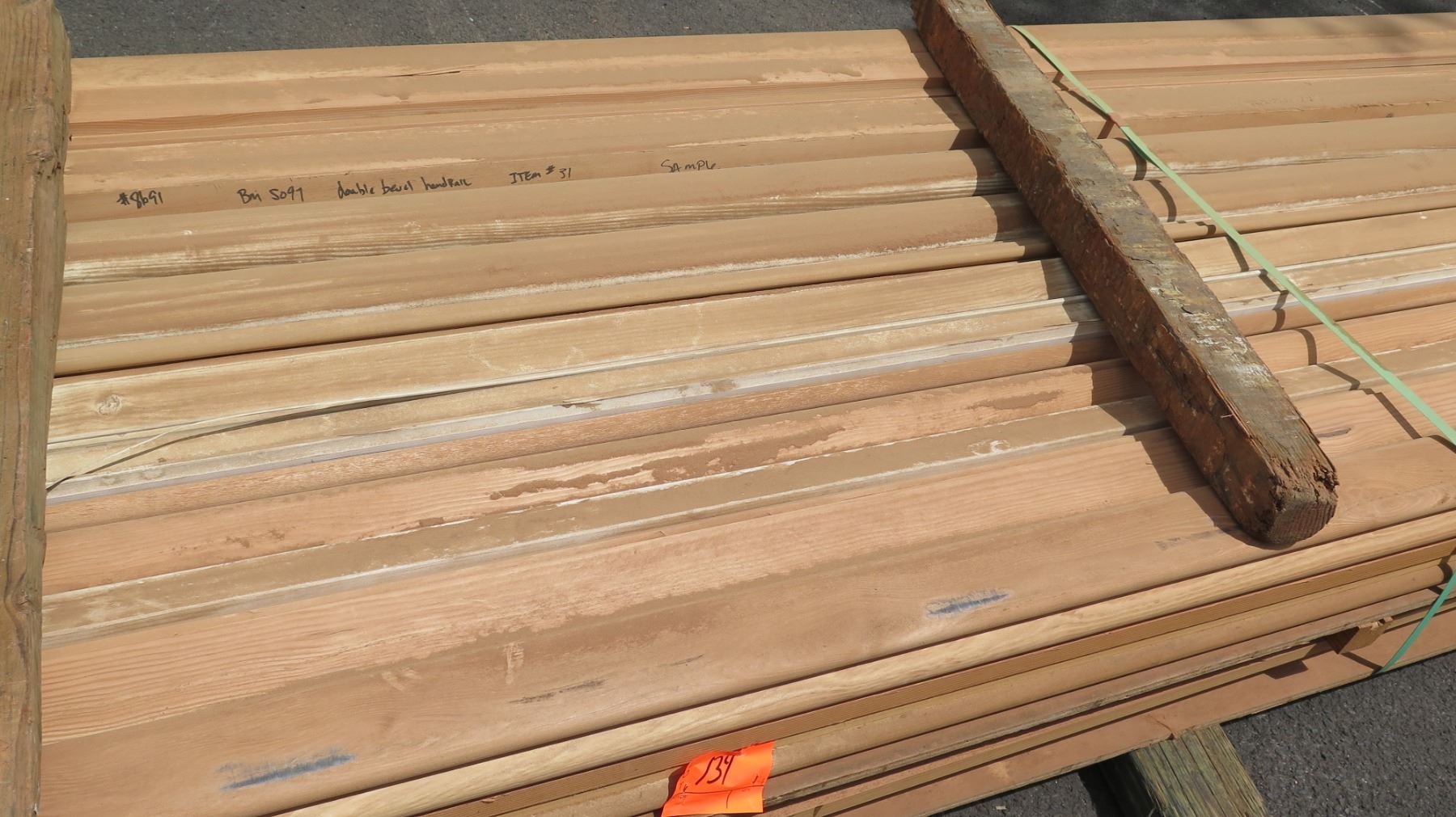 Fir Wood Bundle: Handrail, Rail Cap, Base Rail, Trims, Approx. 120 LF ...