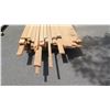 Image 15 : Fir Wood Bundle: Handrail, Rail Cap, Base Rail, Trims, Approx. 120 LF, 12' Ave Per Piece