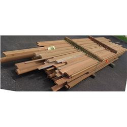 Fir Wood Bundle: Handrail, Rail Cap, Base Rail, Trims, Approx. 120 LF, 12' Ave Per Piece