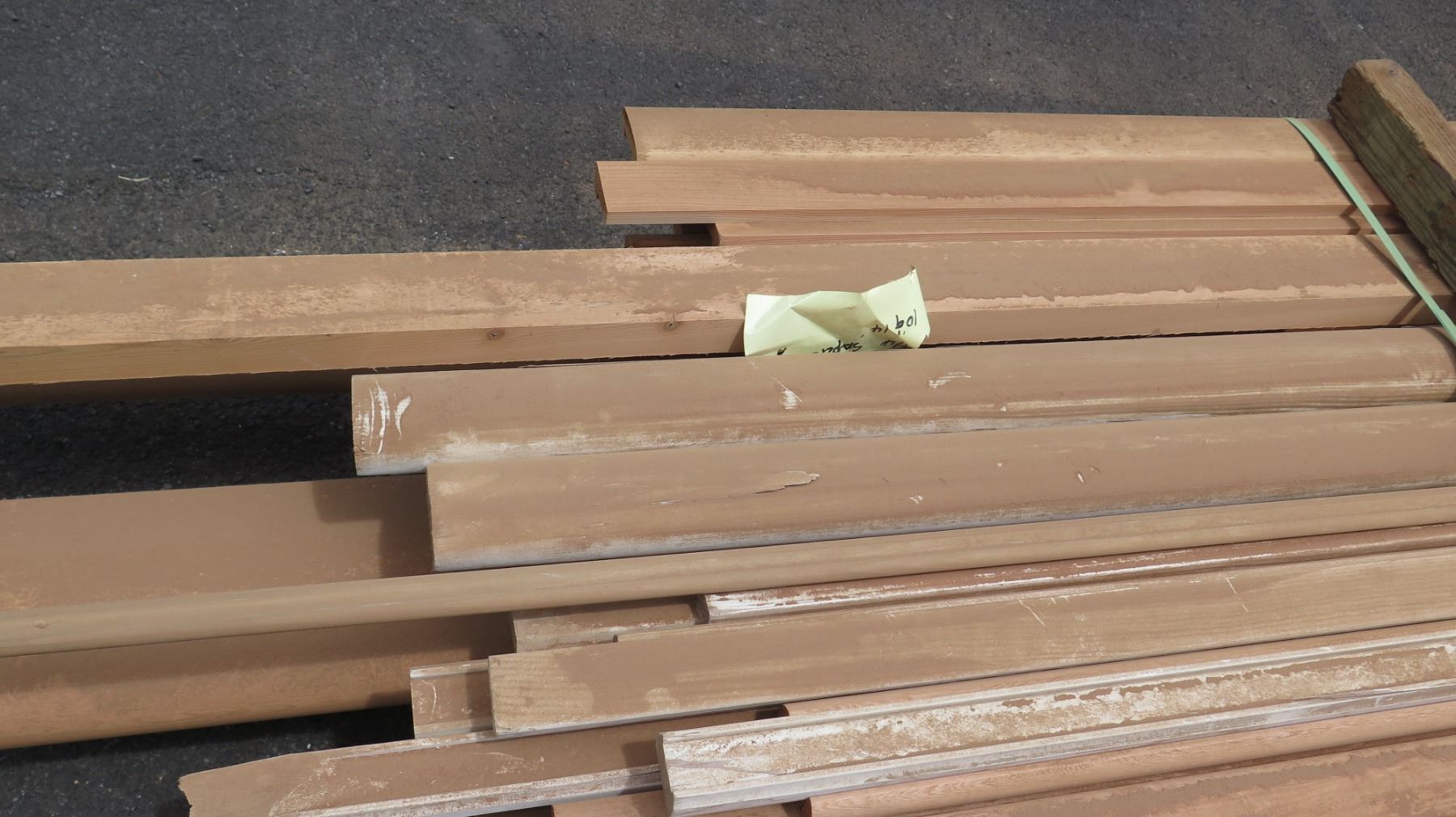 Fir Wood Bundle: Handrail, Rail Cap, Base Rail, Trims, Approx. 120 LF ...