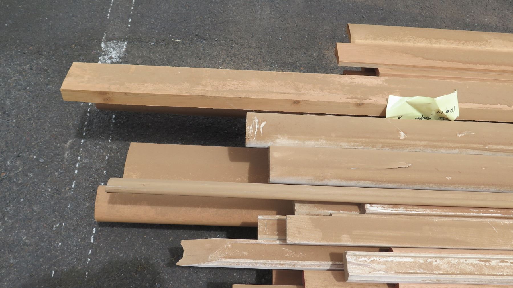 Fir Wood Bundle: Handrail, Rail Cap, Base Rail, Trims, Approx. 120 LF ...