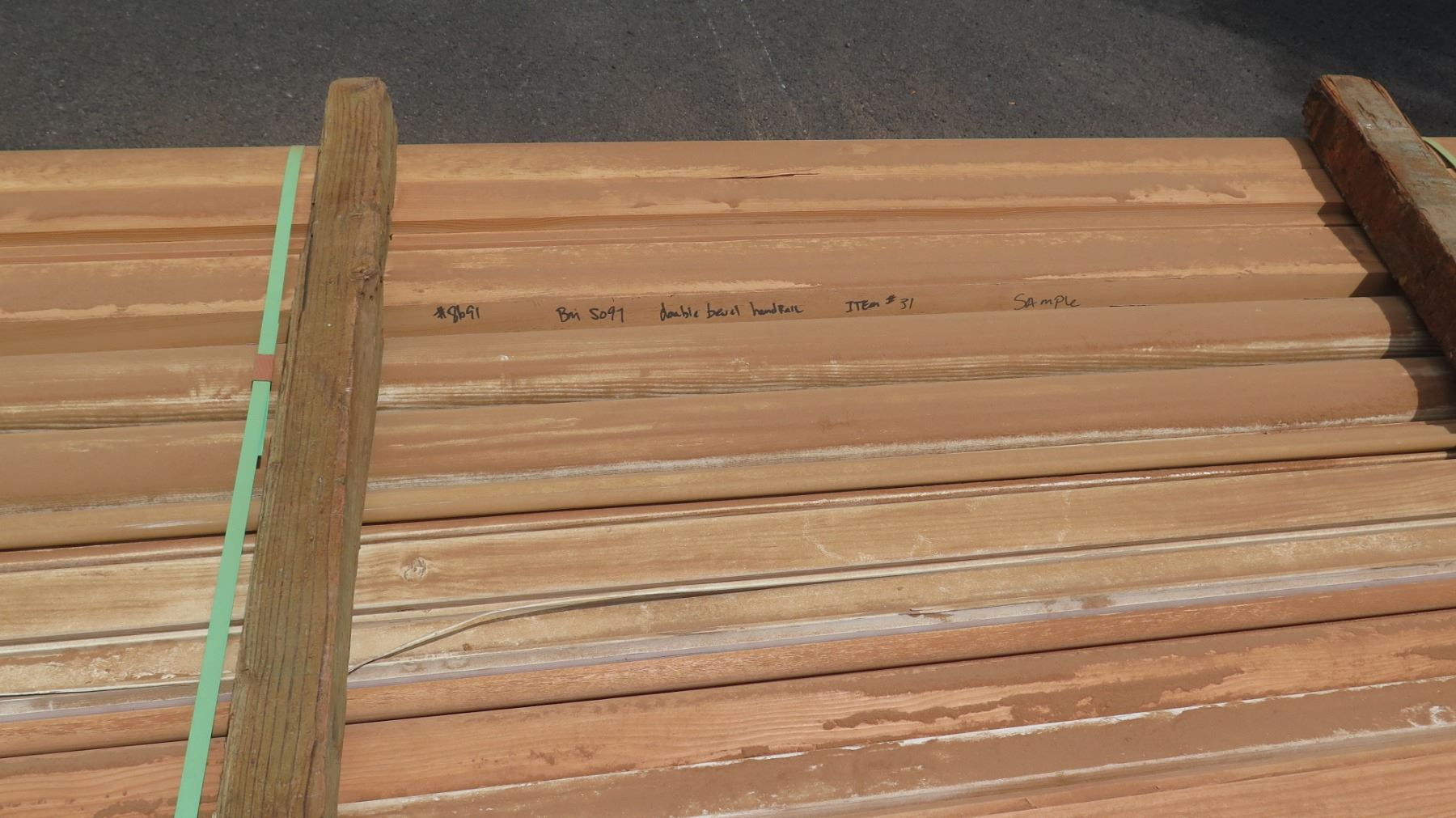 Fir Wood Bundle: Handrail, Rail Cap, Base Rail, Trims, Approx. 120 LF ...