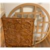 Image 1 : Intricately Carved Hardwood Panel & Pierced Oriental MDF Design Panel