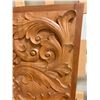 Image 2 : Intricately Carved Hardwood Panel & Pierced Oriental MDF Design Panel
